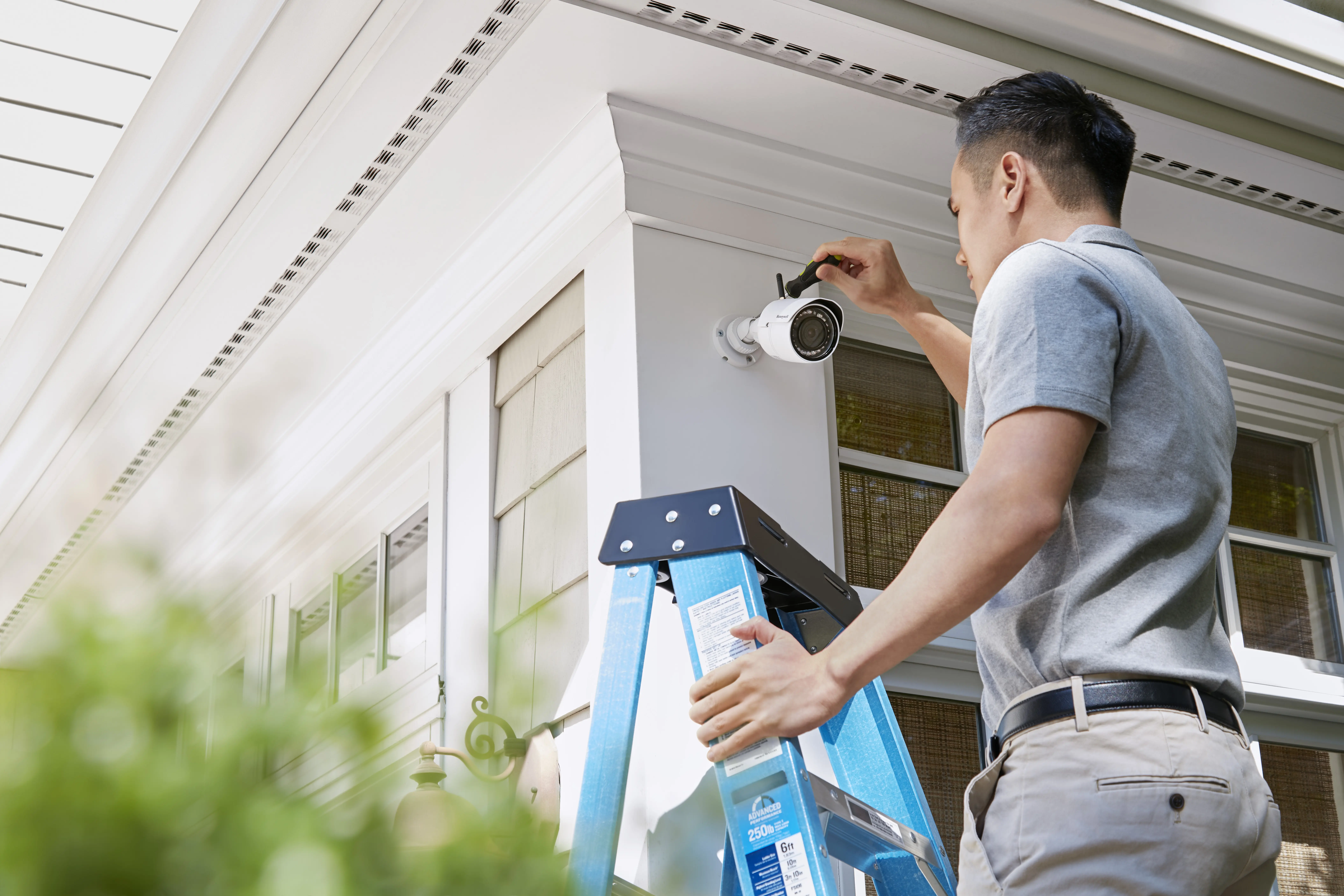 Professional security camera installation